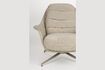Miniature Beige fabric and eucalyptus wood armchair Philly 8