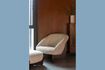 Miniature Beige fabric armchair Emilius 1