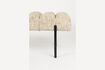 Miniature Beige fabric bench Jethro 6