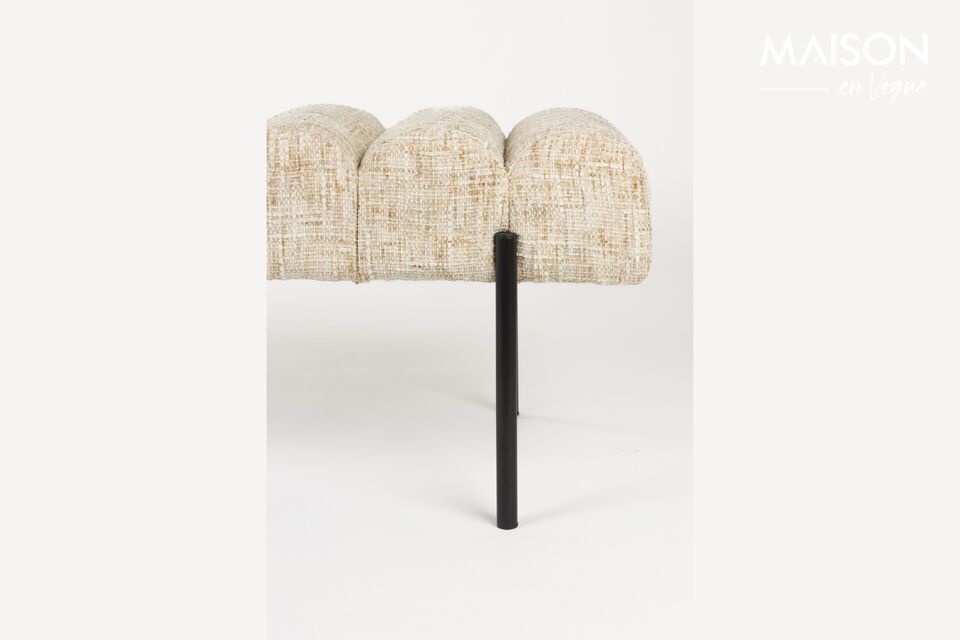 The soft texture of polyester invites you to sit back, while adding a contemporary, elegant touch