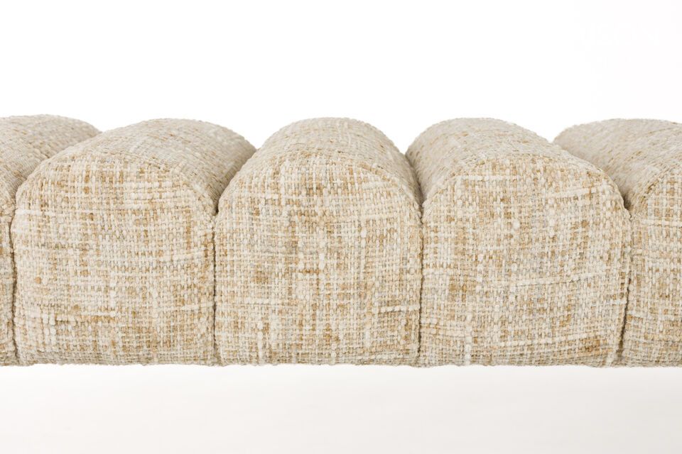 Imagine this bench covered in softly patterned cushions