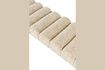 Miniature Beige fabric bench Jethro 8
