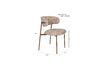 Miniature Beige fabric chair Claes 7
