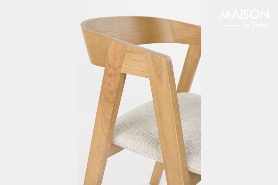 Beige fabric chair Mads - 10