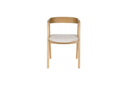 Beige fabric chair Mads Clipped