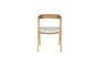 Miniature Beige fabric chair Mads Clipped