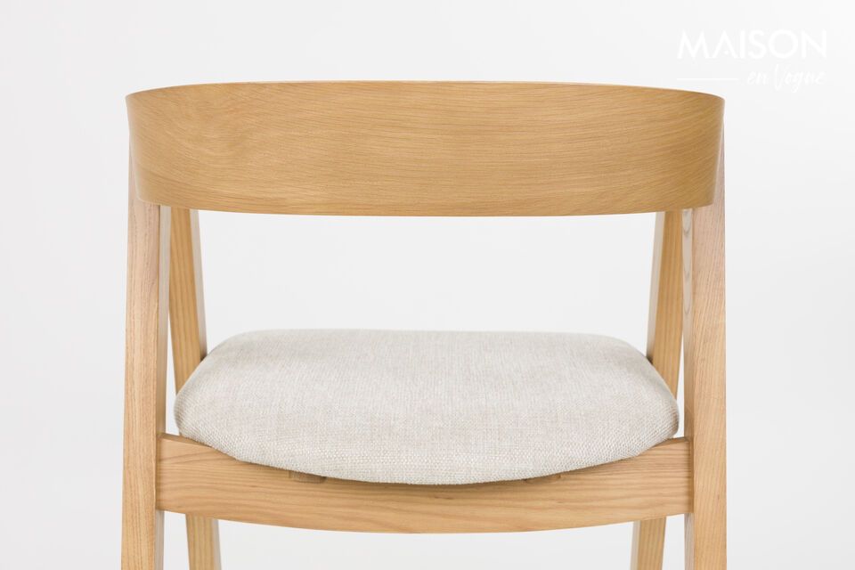 Beige fabric chair Mads - 12