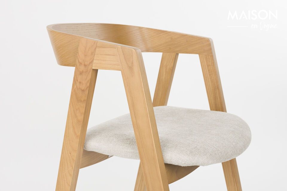 Beige fabric chair Mads - 14