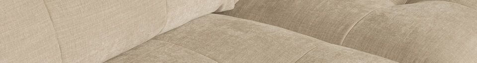 Material Details Beige fabric corner sofa Bar