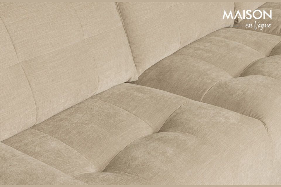 Check out the Bar Beige Fabric Right Corner Sofa