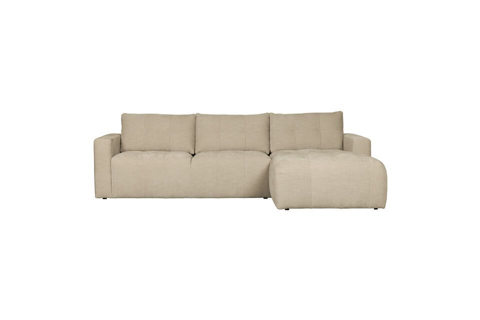 Beige fabric corner sofa Bar Vtwonen