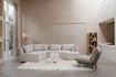 Miniature Beige fabric left corner 5-seater sofa Prosper 4