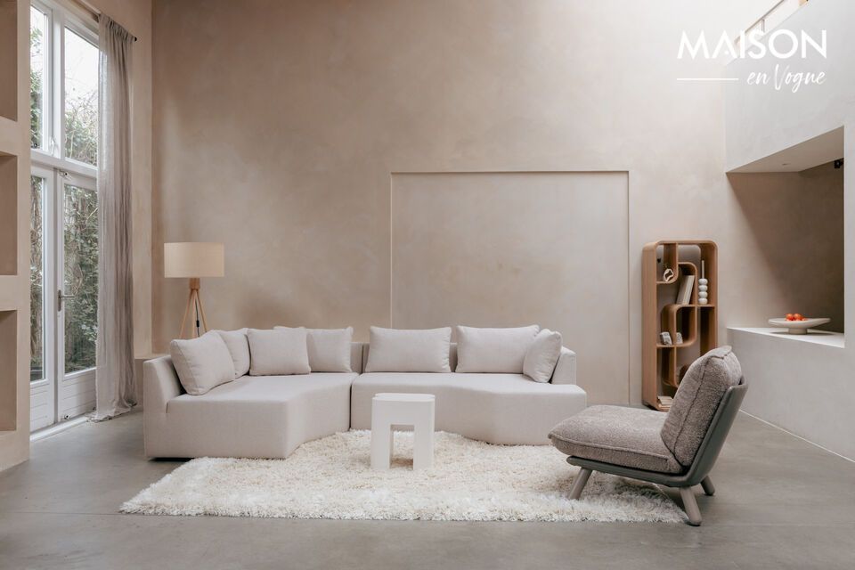 With its clean lines that evoke a brutalist style