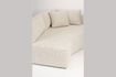 Miniature Beige fabric left corner 5-seater sofa Prosper 9