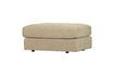 Miniature Beige fabric pouf Family 4