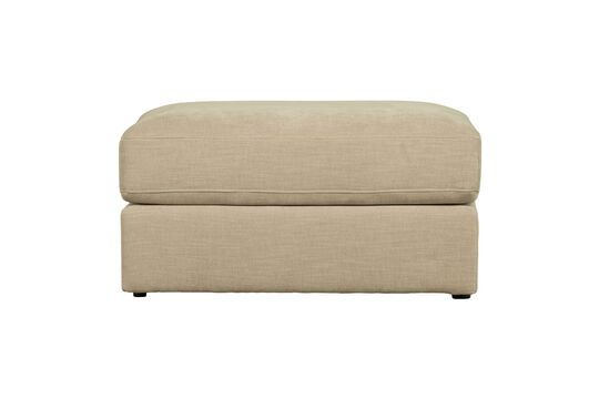 Beige fabric pouf Family Clipped