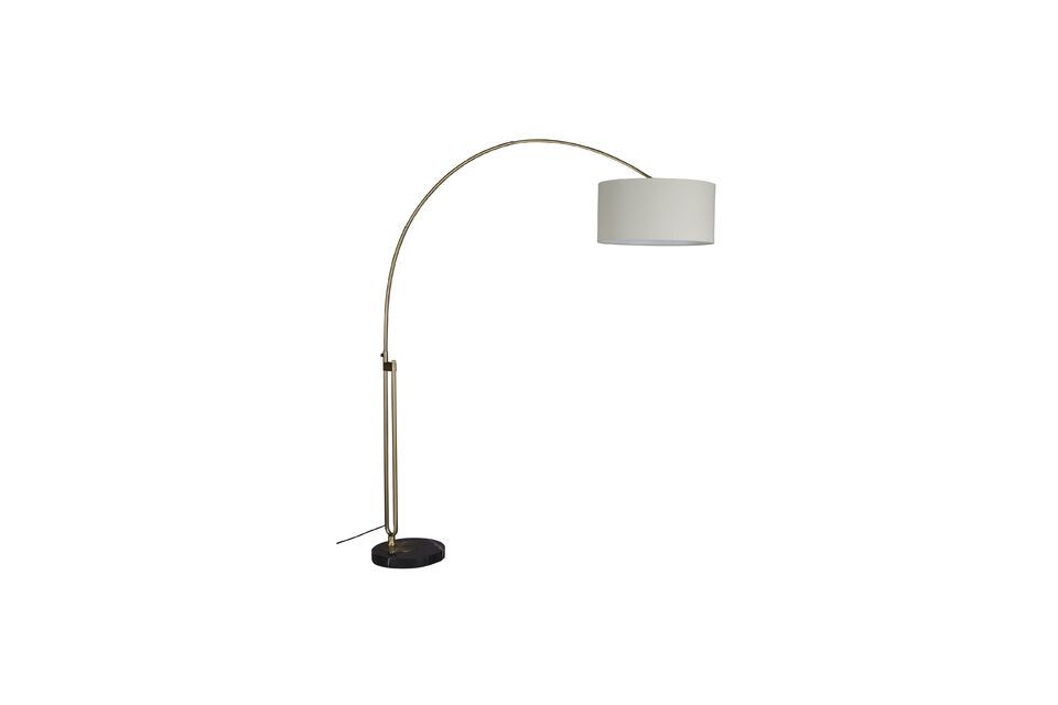 The subtle contrast between the beige hue of the iron and the inherited texture of the classic