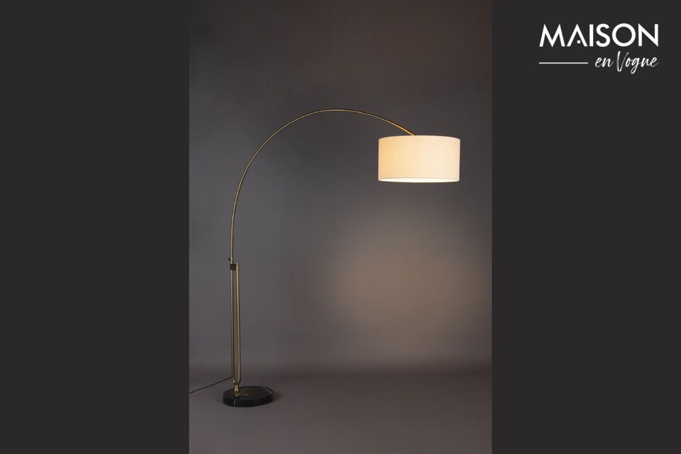 Beige iron floor lamp Archie DutchBone