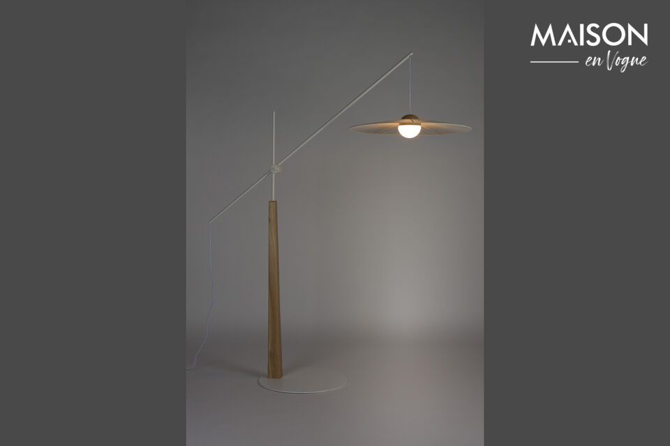 Beige iron floor lamp Belle Zuiver