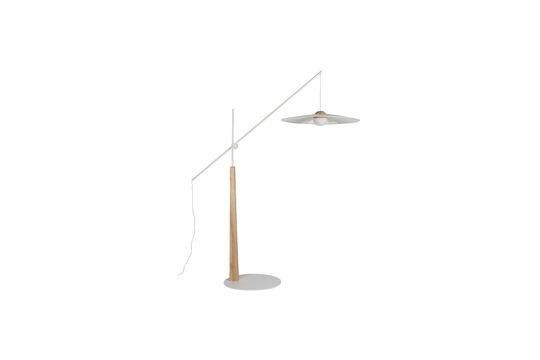 Beige iron floor lamp Belle Clipped
