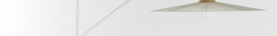 Material Details Beige iron floor lamp Belle