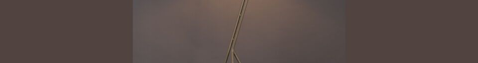 Material Details Beige iron floor lamp Murphy