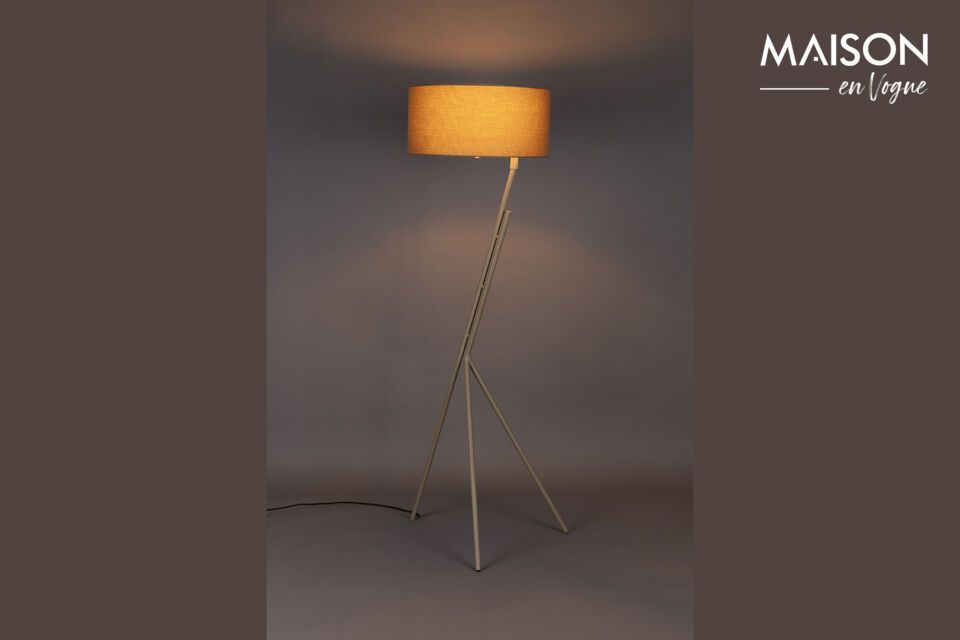 Beige iron floor lamp Murphy DutchBone