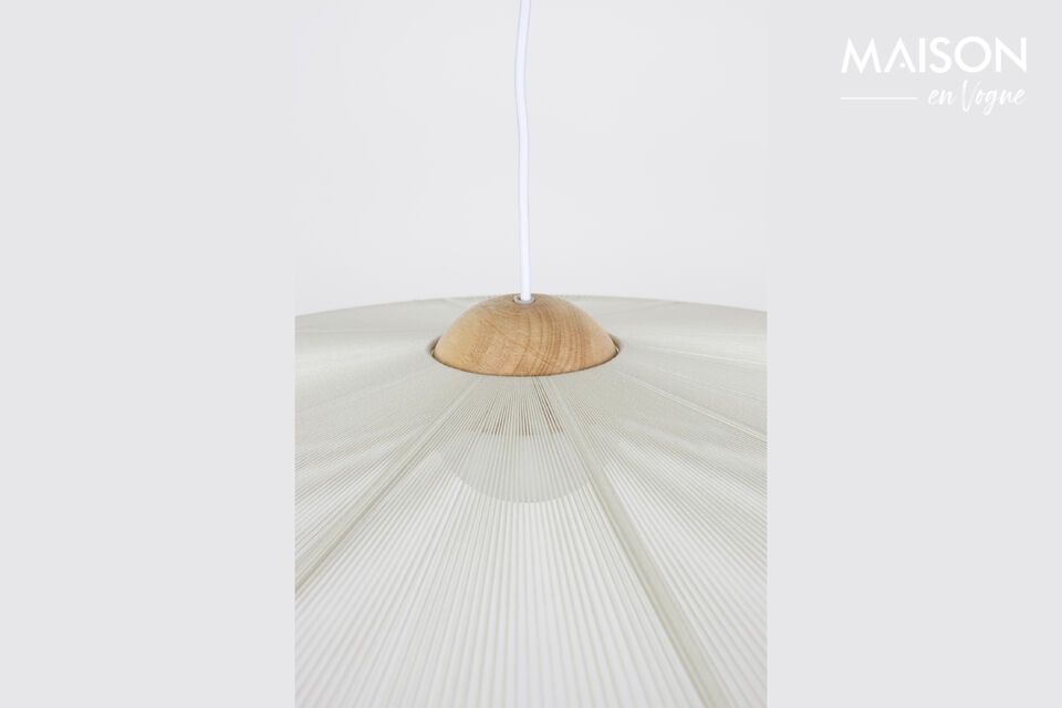 Its beige hue blends harmoniously into spaces with a variety of influences