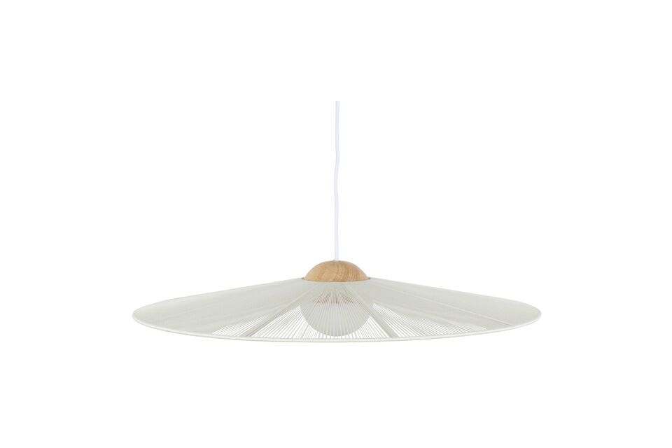 The Belle Pendant beige iron pendant invites you to explore shapes and light