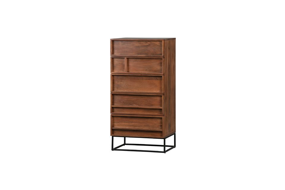The Forrest chest of drawers is a model of the Dutch brand WOOD Exclusive consisting of five drawers