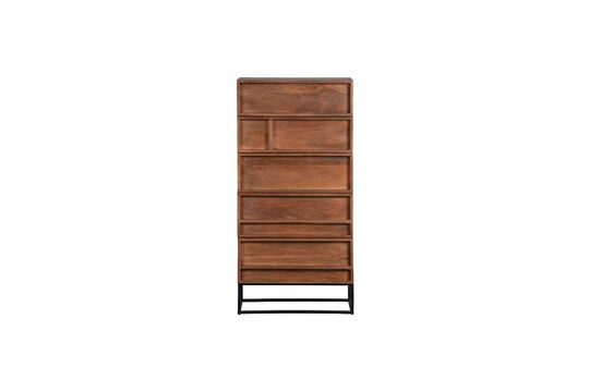 Beige mango wood chest of drawers Forrest Clipped