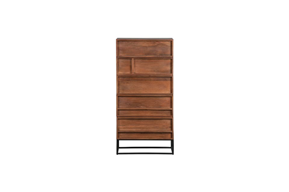 Beige mango wood chest of drawers Forrest Woood