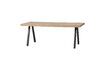 Miniature Beige mango wood table 180x90 with square legs Tablo 4