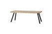 Miniature Beige mango wood table 180x90 with square legs Tablo 6