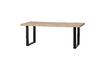 Miniature Beige mango wood table 180x90 with U-shaped legs Tablo 3