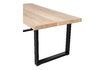 Miniature Beige mango wood table 180x90 with U-shaped legs Tablo 4