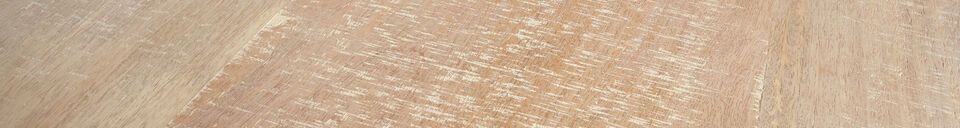 Material Details Beige mango wood table 180x90 with U-shaped legs Tablo