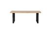 Miniature Beige mango wood table 180x90 with U-shaped legs Tablo 1