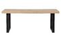 Miniature Beige mango wood table 180x90 with U-shaped legs Tablo Clipped
