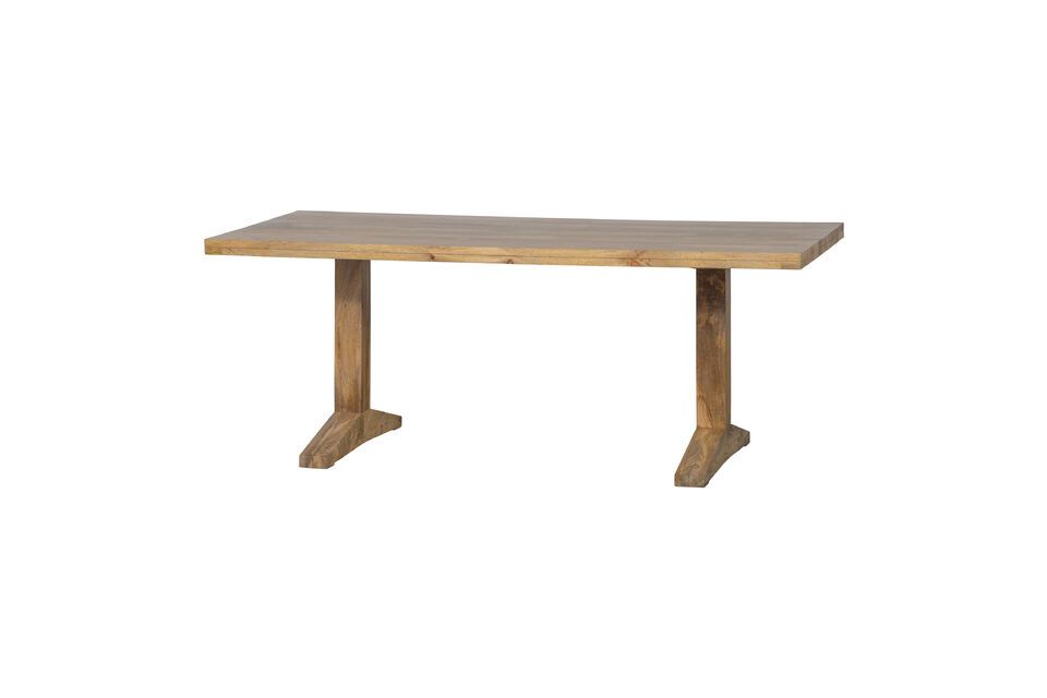 Beige mango wood table Deck Vtwonen