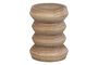 Miniature Beige oak stool Babs Clipped