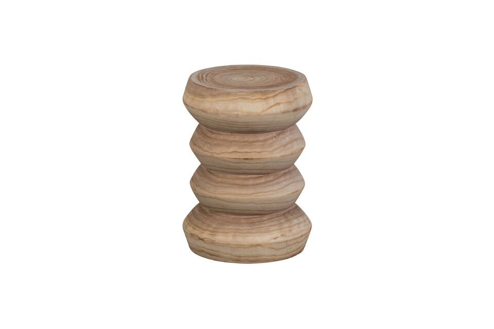 Beige oak stool Babs Woood