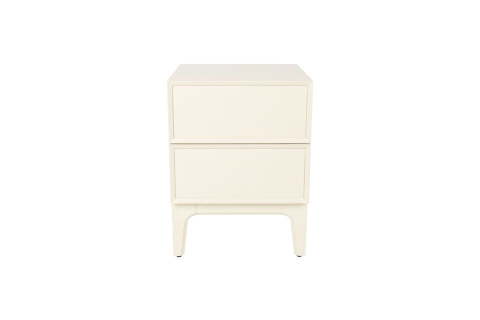 Beige oak wood bedside table June Zuiver