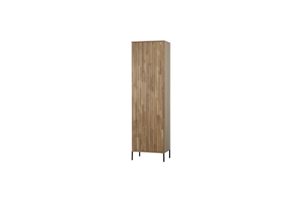 The dimensions of the cabinet are as follows: H 210 cm, W 60 cm and D 42 cm