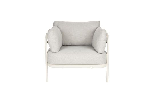 Beige olefin fiber armchair Vista Clipped