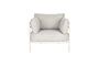 Miniature Beige olefin fiber armchair Vista Clipped