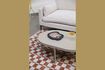 Miniature Beige oval steel coffee table Centre 3