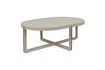 Miniature Beige oval steel coffee table Centre 1