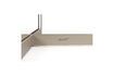 Miniature Beige oval steel coffee table Centre 6