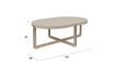 Miniature Beige oval steel coffee table Centre 7